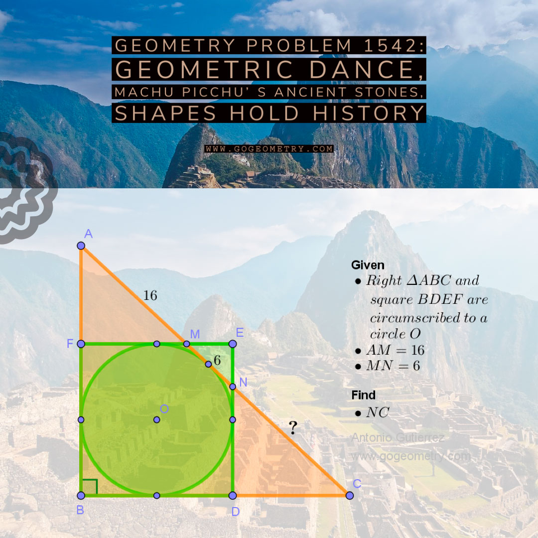 Lines and Shadows: Exploring Problem 1542 with Machu Picchu as the Backdrop