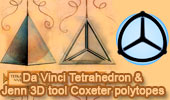 Da Vinci Tetrahedron Jenn 3D Coxeter polytopes