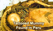  Pre Inca Woman with tattoos found in Peru Pyramid