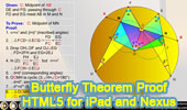Butterfly theorem proof. HTML5 Animation for iPad and Nexus