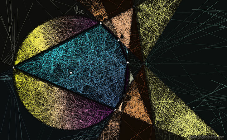 Geometric art 4 of Pascal's Theorem 