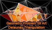 Geometric Art: Problem 59. Right and Equilateral Triangles, Delaunay Triangulation. Trimaginator apps for iPad and iPhone