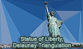 Statue of Liberty and Delaunay Triangulation