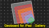 iPad Geoboard: Six squares with a common vertex