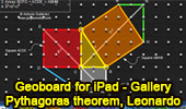 iPad Geoboard: Pythagorean Theorem proof by Leonardo