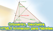 Geometra Dinmica: Ortocentro de un triangulo. Animacin interactiva para tabletas
