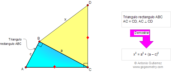 Triangulo rectangulo, Pitagoras, Congruencia