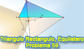 Triangulo rectangulo, Equilatero, Puntos medios