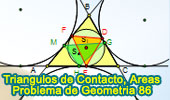 Triangulos de contacto, Areas
