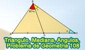 Triangulo, Mediana, Angulos