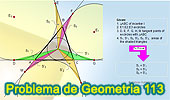 Problema de Geometria sobre Triangulo, Incentro, Puntos de Tangencia y Areas