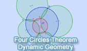 Four intersecting circles theorem