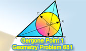 Gergonne Point Theorem