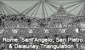 Rome: Ponte Sant'Angelo and Basilica San Pietro & Delaunay Triangulation