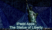 Statue of Liberty & Lights. Geometric Art. iPad Apps