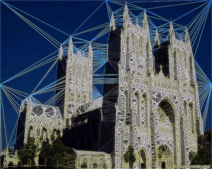 Washington National Cathedral Delaunay Triangulation 2