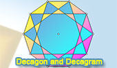 Regular Decagon and Decagram Art