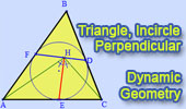 Triangle: Incircle, Perpendicular, Angle Bisector, TracenPoche