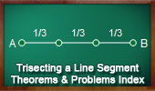Trisecting a Line Segment Theorems and Problems