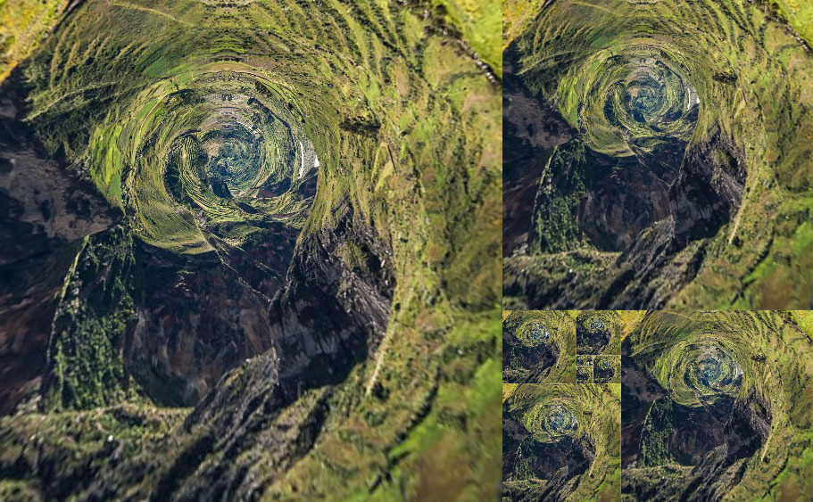Successive Golden Rectangles of the Colca Canyon