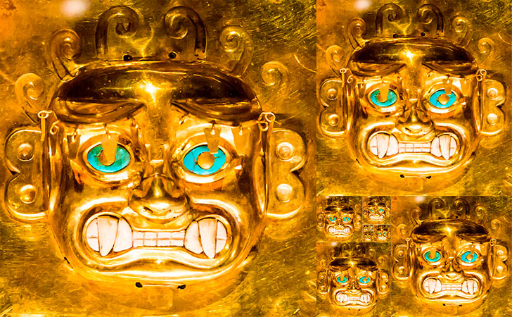 Illustration Golden Ratios in the Octopus Frontlet of Moche, Peru