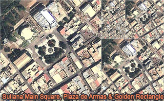 Sullana Main Square, Plaza de Armas, Peru, Golden Rectangles