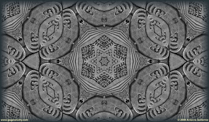 Chan Chan Sea Otters on the wall Kaleidoscope