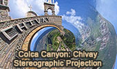 Colca Canyon, Stereographic projection