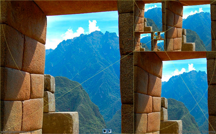 Machu Picchu Window 6 and Golden Rectangles