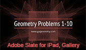 Adobe Slate for iPad, a Visual Storytelling. Geometry Problems 1-10.