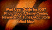 iOS7: Photo Booth, Game-Center, Newsstand, iTunes Store, App Store, Mind Map