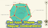 iPad Apps: Solids Elementary HD, Regular Dodecahedron