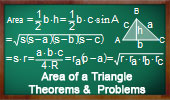 Area of a Triangle, Theorems and Problems