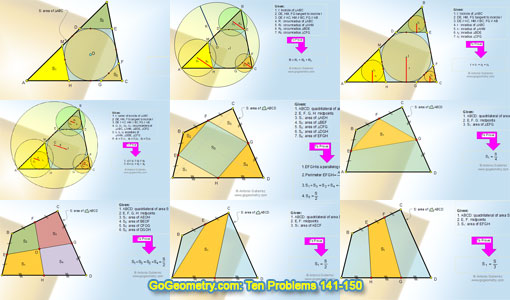 Ten Geometry problems 141-150