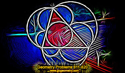 Geometry Problems 811-820 Triangle, Incircle, Semicircle, DIameter, Arbelos