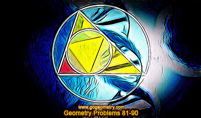 Geometry Problems 81-90, Triangle, Incircle, Circumcircle, Area, Contact triangle
