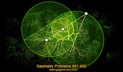 Geometry Problems 891-900 Triangle, Circumcircle, Incenter, Circle, Tangent, Collinear Points.
GeoGebra, HTML5