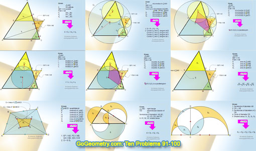 Ten Geometry problems 91-100