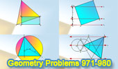 Geometry problems 971-980