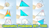 Geometry problems 991-1000