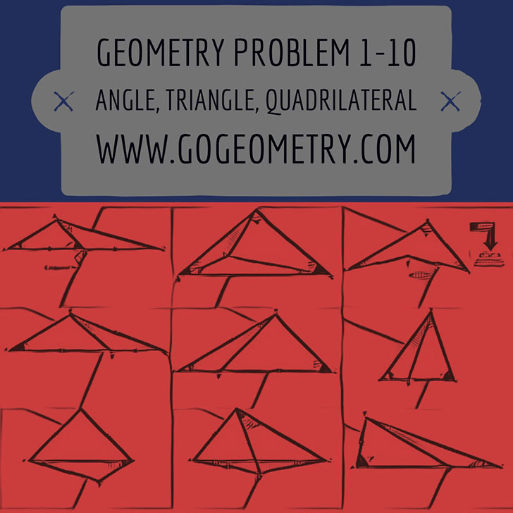 Geometric Art: Problems 1-10, Triangle, Angles, Auxliary Lines, Congruence, Typography, iPad Apps, iPad Apps, Software. Math Infographic, Tutor