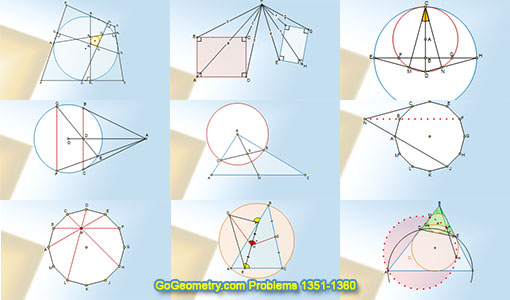 GoGeometry problems 1351-1360