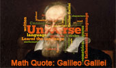 Galielo Galilei Quote Universe
