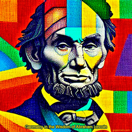 An image containing Geometry in the Widsom of Abraham Lincoln in Geometry powered by generative AI Art