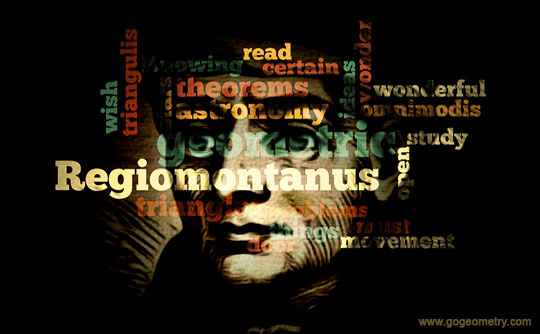 Regiomontanus Quote and Word Cloud