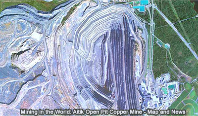 Aitik Open Pit Copper Mine, Gällivare, Sweden, Map and News