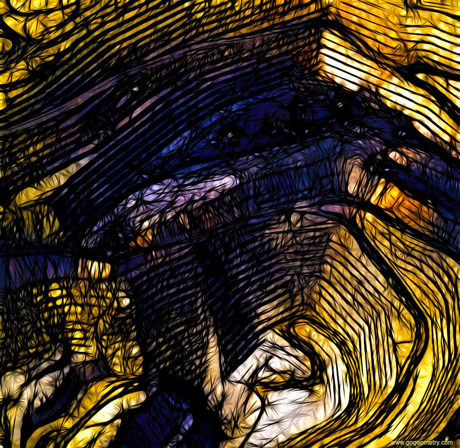 Bingham Canyon Copper Mine, Salt Lake County, Utah, Open Pit Mining Art