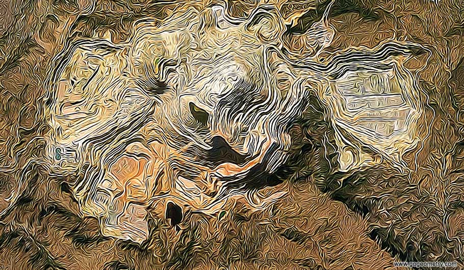 El Chino Copper Mine, Silver City, New Mexico, Open Pit Mining Art
