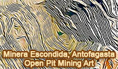 Open Pit Art, Escondida Copper Mine
