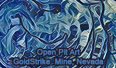 Open Pit Art, Goldstrike Mine, Nevada